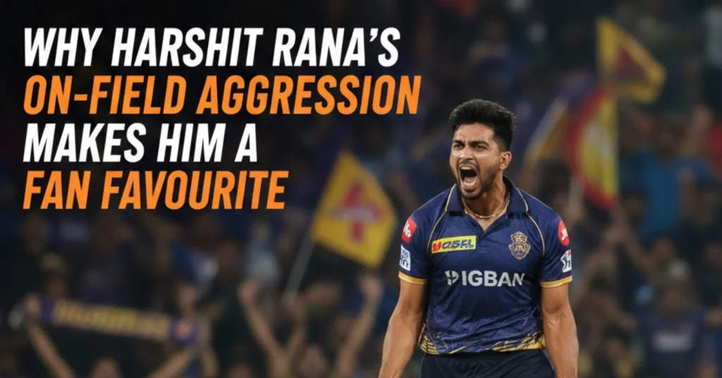 Why Harshit Rana’s On-Field Aggression Makes Him a Fan Favourite