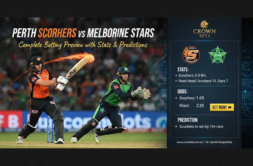 Perth Scorchers vs Melbourne Stars: Complete Betting Preview with Stats & Predictions